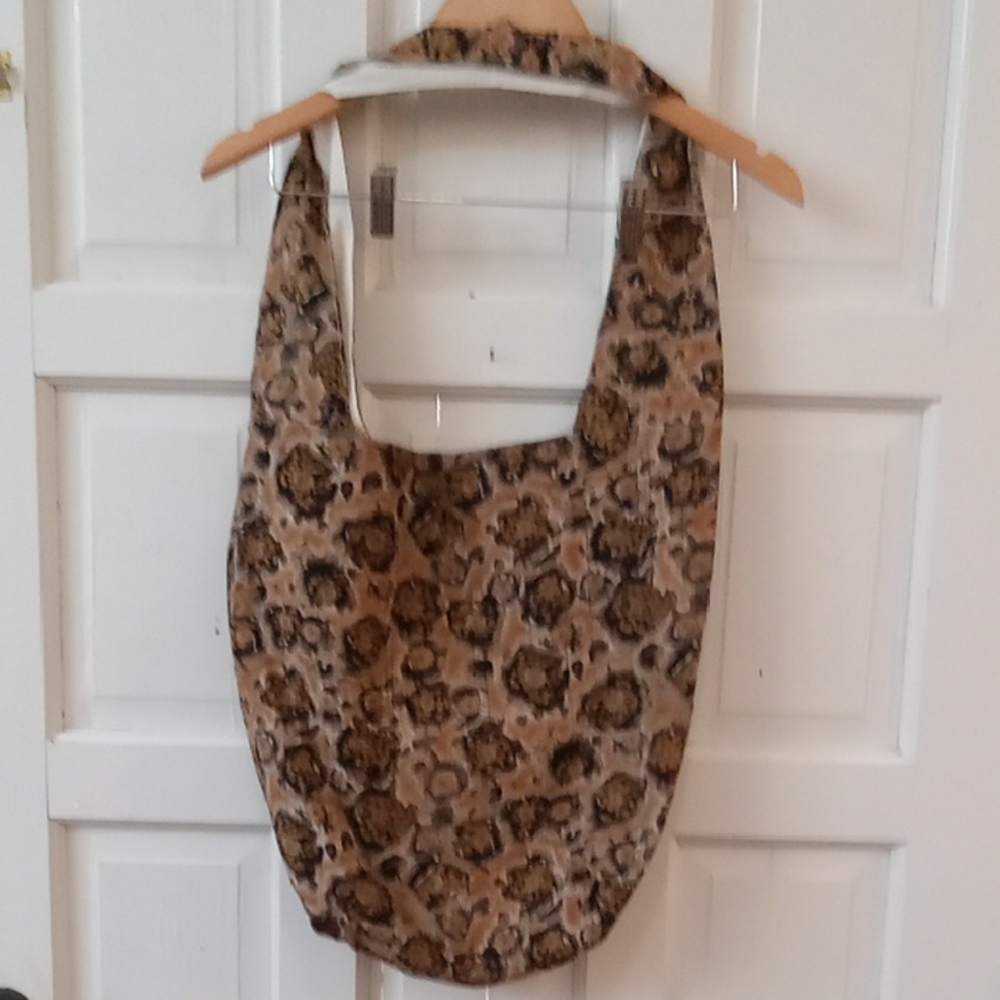 Stylish Floral Print Tote Bag Side Carry Fashionable Large Bag